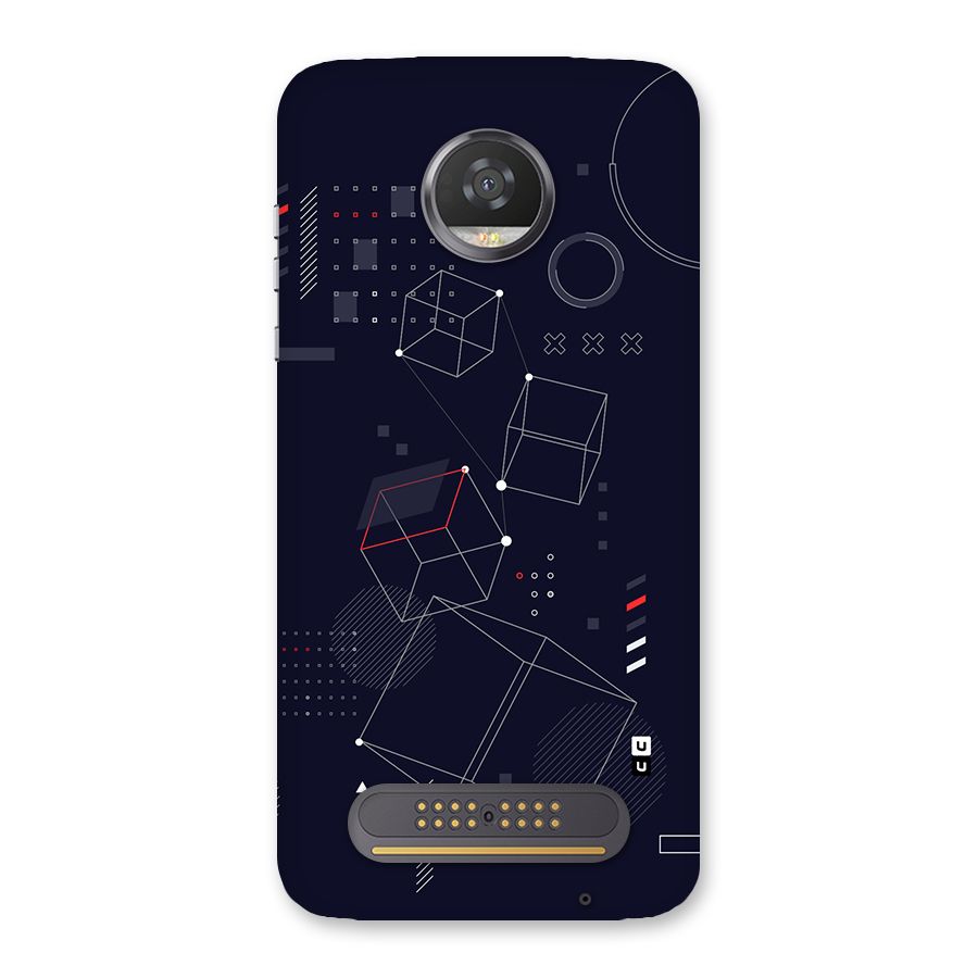 Royal Abstract Shapes Back Case for Moto Z2 Play