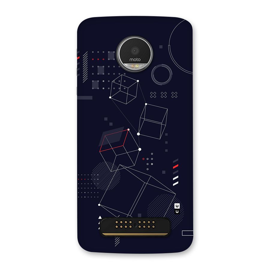Royal Abstract Shapes Back Case for Moto Z Play