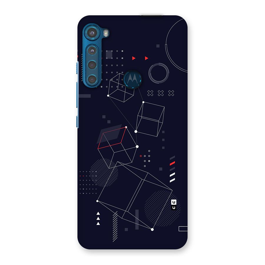 Royal Abstract Shapes Back Case for Motorola One Fusion Plus