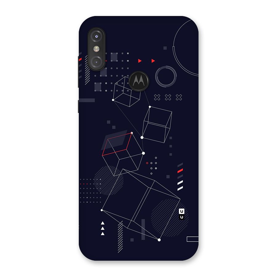Royal Abstract Shapes Back Case for Motorola One Power