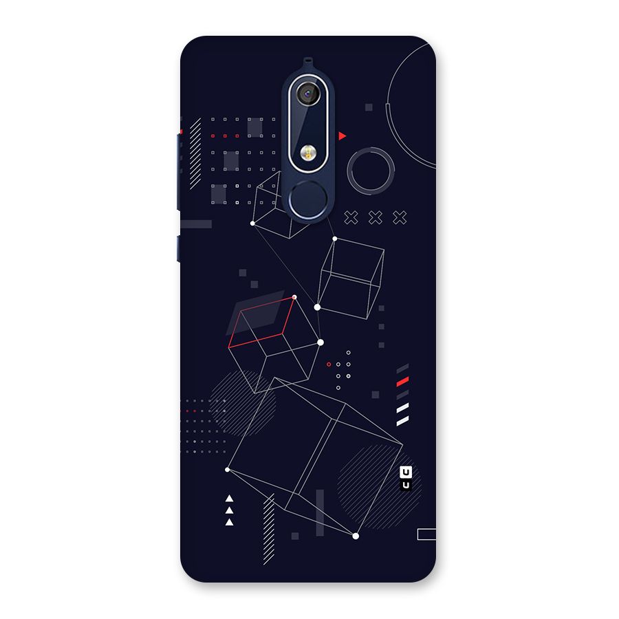Royal Abstract Shapes Back Case for Nokia 5.1