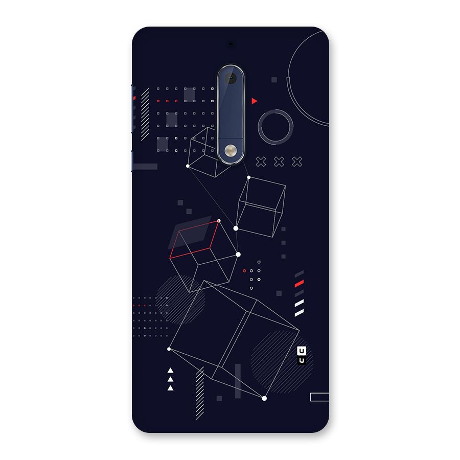 Royal Abstract Shapes Back Case for Nokia 5
