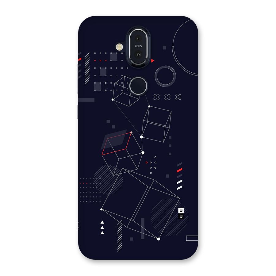 Royal Abstract Shapes Back Case for Nokia 8.1