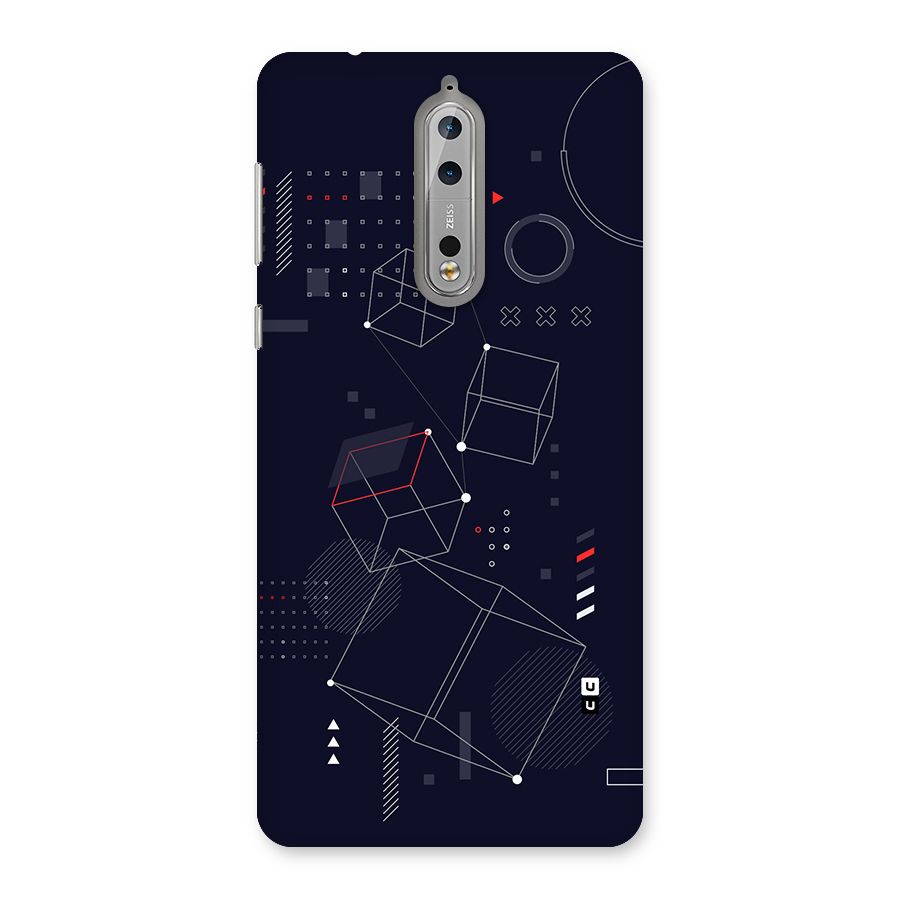 Royal Abstract Shapes Back Case for Nokia 8