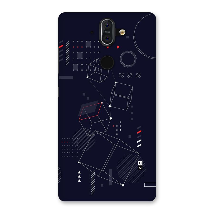 Royal Abstract Shapes Back Case for Nokia 8 Sirocco