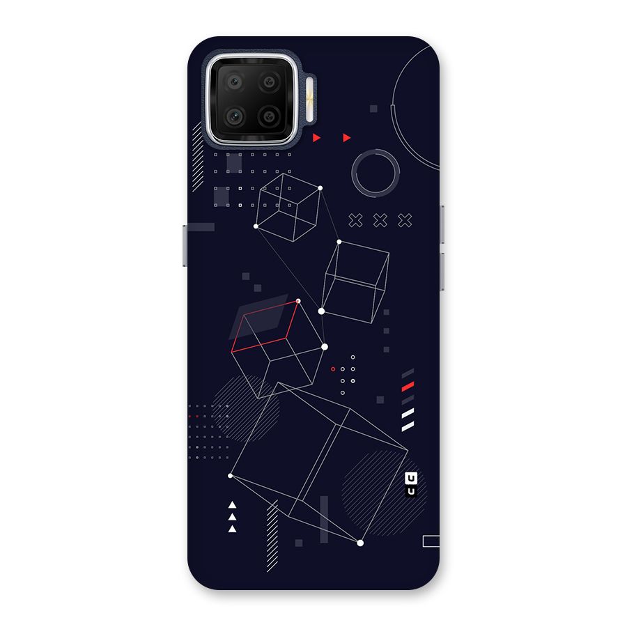 Royal Abstract Shapes Back Case for Oppo F17