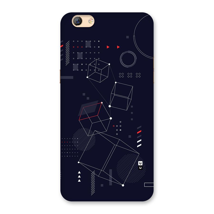 Royal Abstract Shapes Back Case for Oppo F3 Plus