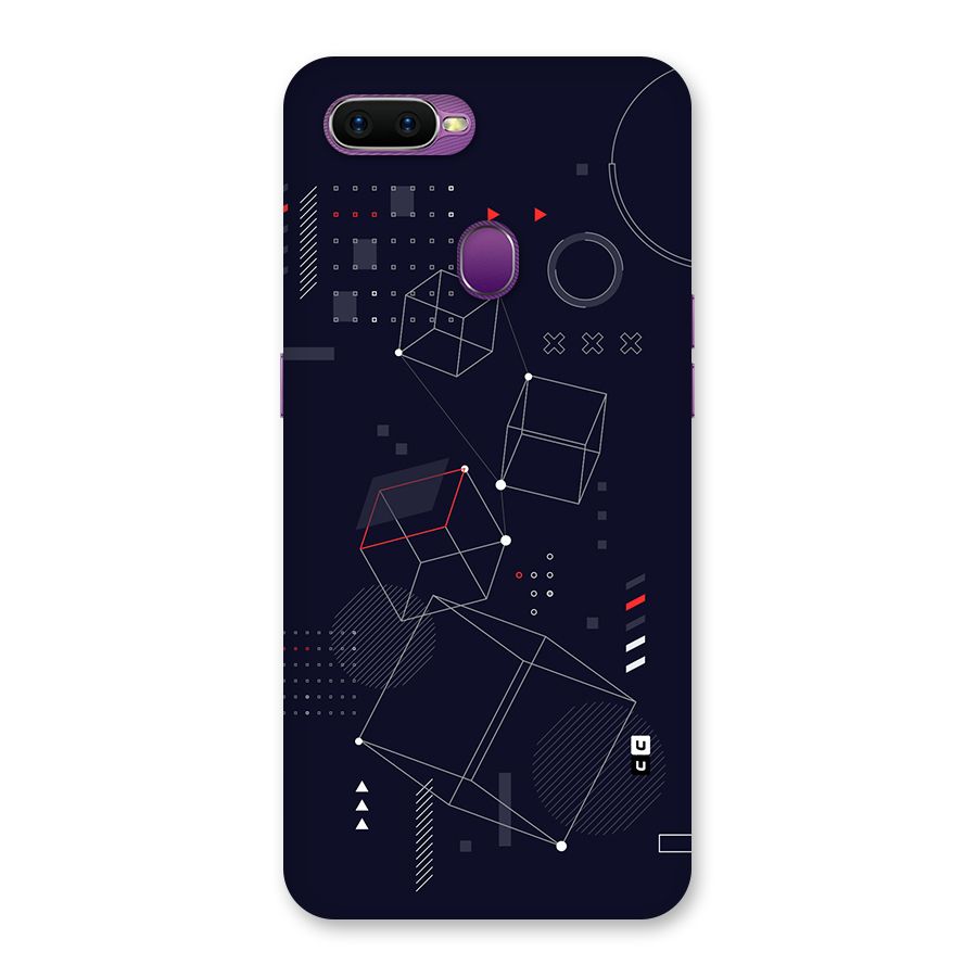 Royal Abstract Shapes Back Case for Oppo F9