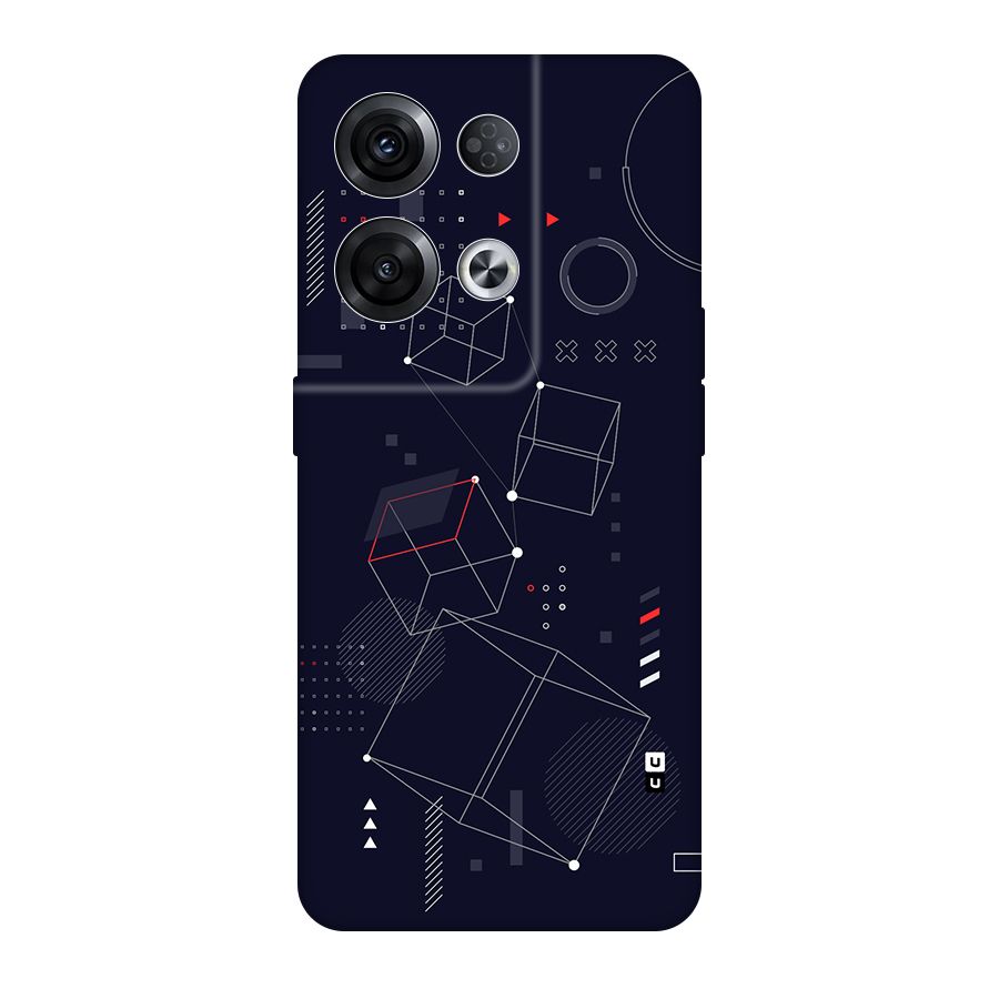 Royal Abstract Shapes Back Case for Oppo Reno8 Pro 5G