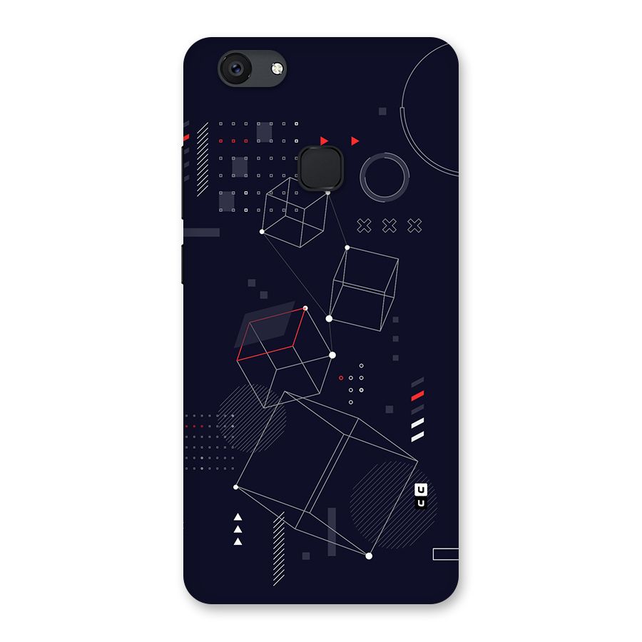 Royal Abstract Shapes Back Case for Vivo V7 Plus
