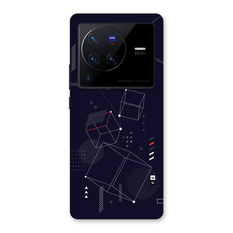 Royal Abstract Shapes Back Case for Vivo X80 Pro