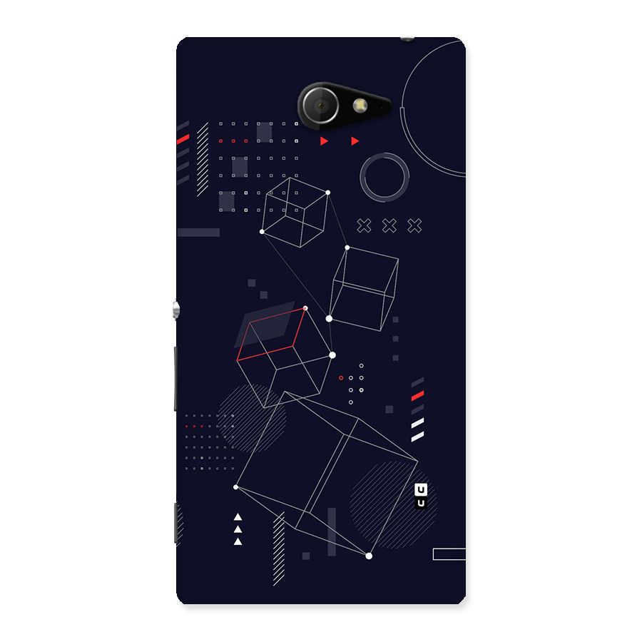 Royal Abstract Shapes Back Case for Xperia M2
