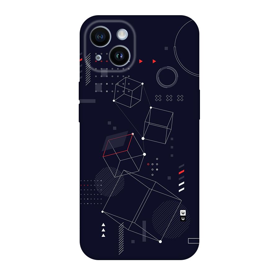 Royal Abstract Shapes Back Case for iPhone 14