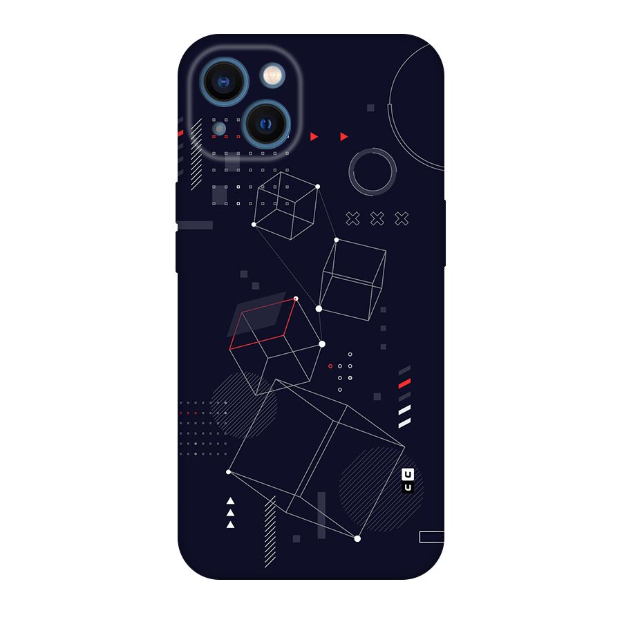 Royal Abstract Shapes Back Case for iPhone 13