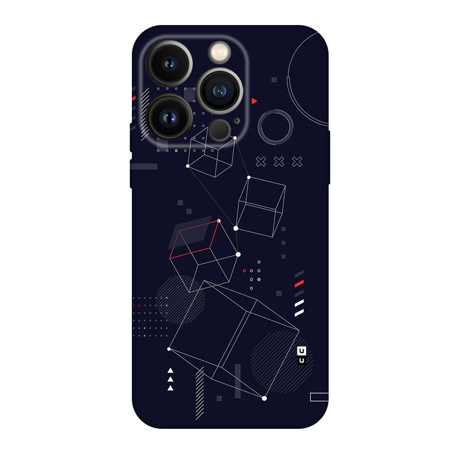 Royal Abstract Shapes Back Case for iPhone 14 Pro