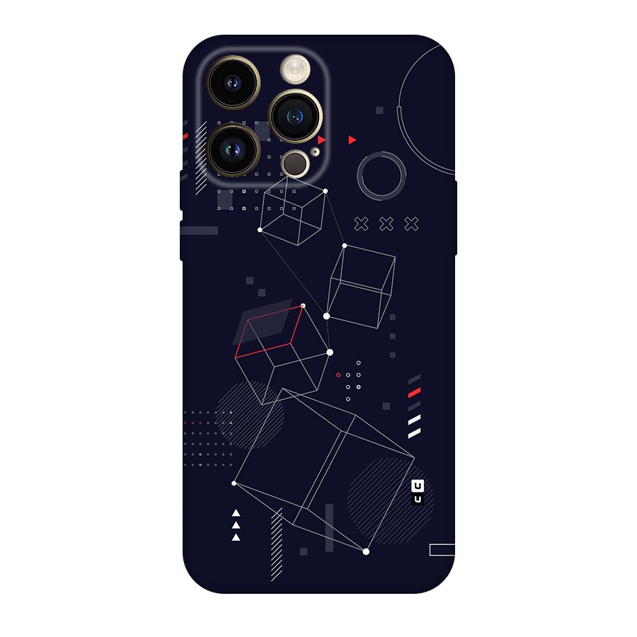 Royal Abstract Shapes Back Case for iPhone 14 Pro Max