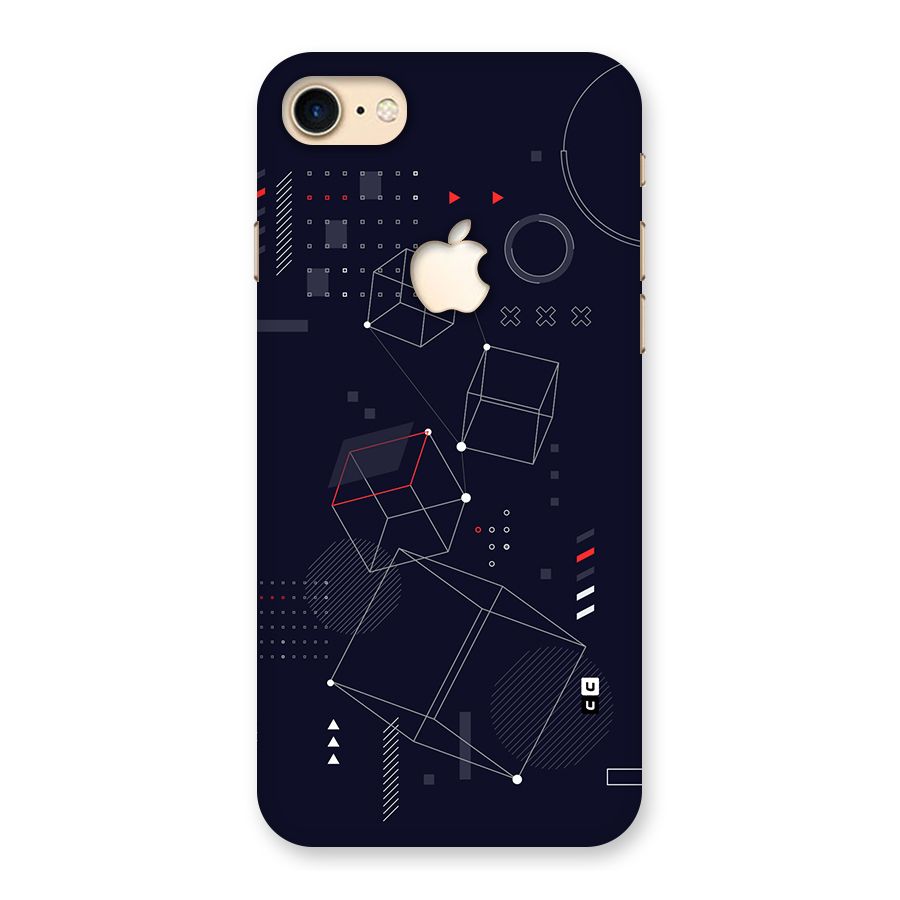 Royal Abstract Shapes Back Case for iPhone 7 Apple Cut