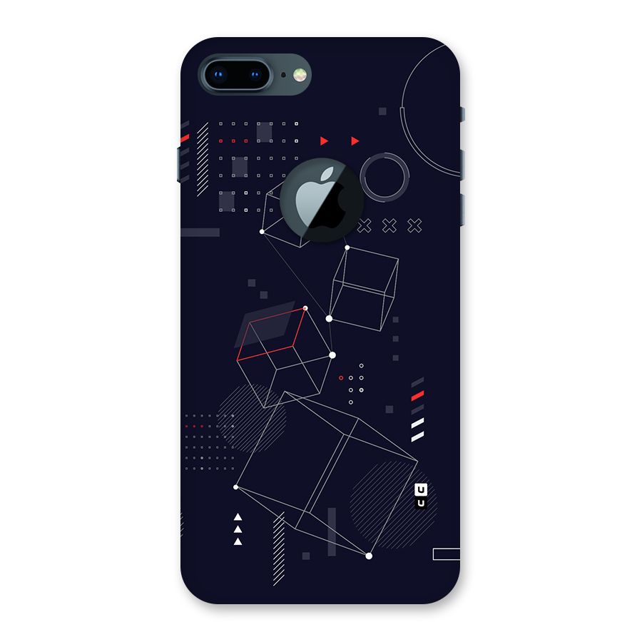 Royal Abstract Shapes Back Case for iPhone 7 Plus Logo Cut