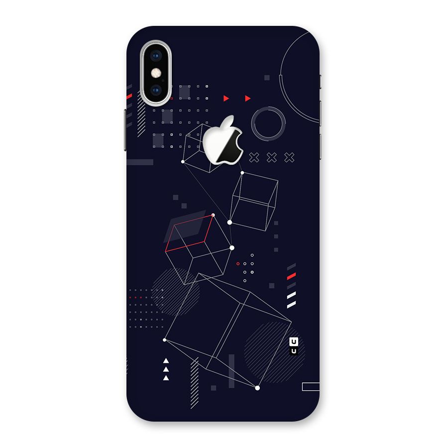 Royal Abstract Shapes Back Case for iPhone XS Max Apple Cut