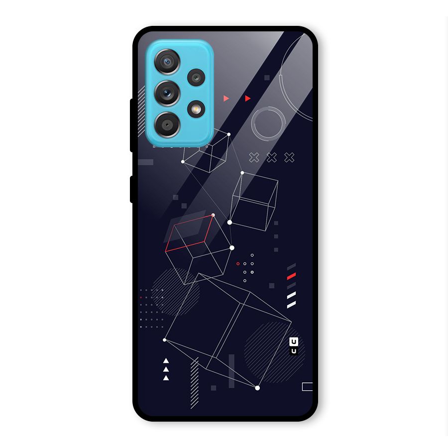 Royal Abstract Shapes Glass Back Case for Galaxy A52s 5G