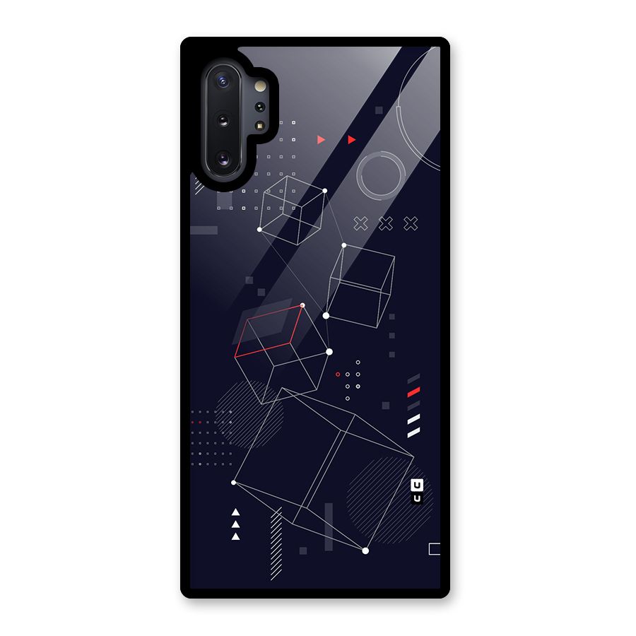 Royal Abstract Shapes Glass Back Case for Galaxy Note 10 Plus