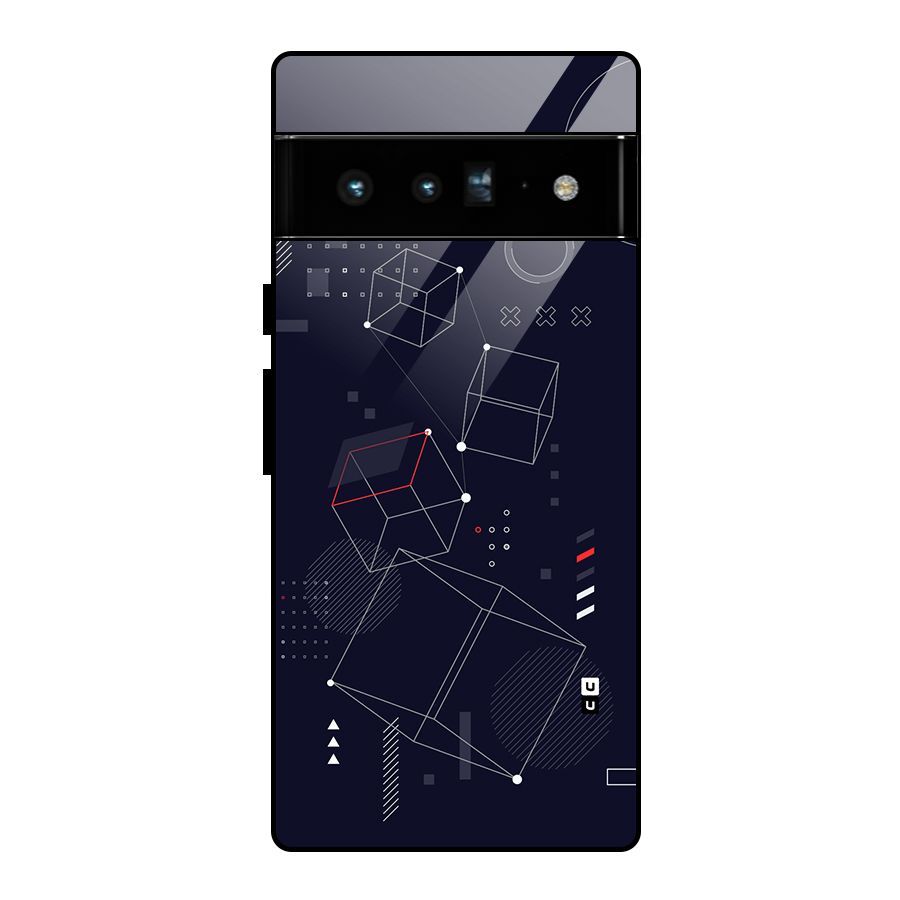 Royal Abstract Shapes Glass Back Case for Google Pixel 6 Pro