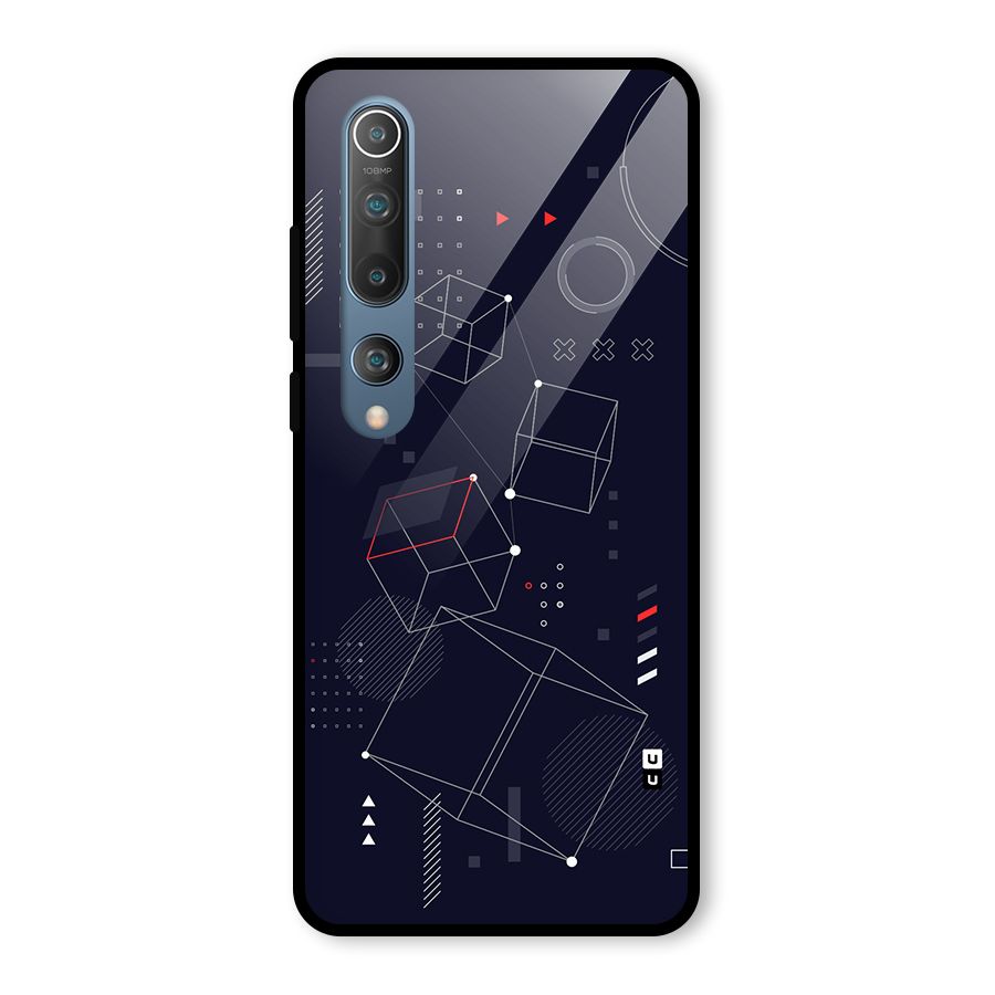 Royal Abstract Shapes Glass Back Case for Mi 10