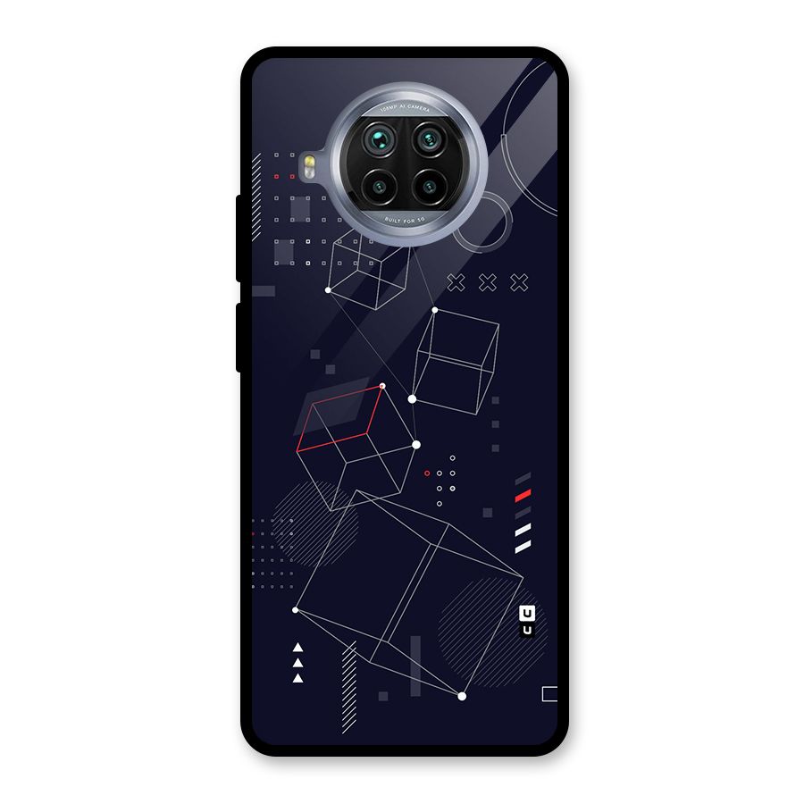 Royal Abstract Shapes Glass Back Case for Mi 10i