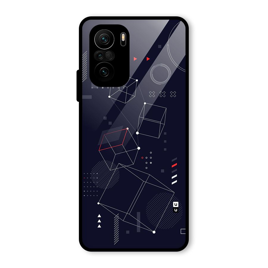 Royal Abstract Shapes Glass Back Case for Mi 11X Pro