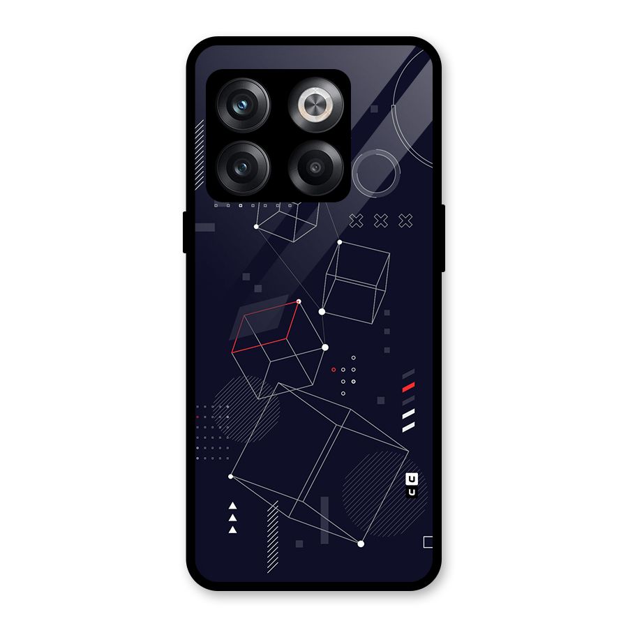 Royal Abstract Shapes Glass Back Case for OnePlus 10T