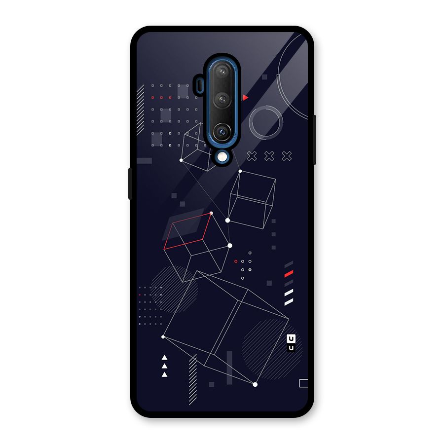 Royal Abstract Shapes Glass Back Case for OnePlus 7T Pro
