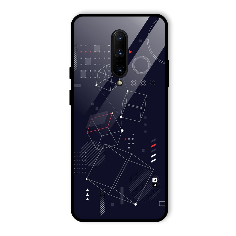 Royal Abstract Shapes Glass Back Case for OnePlus 7 Pro