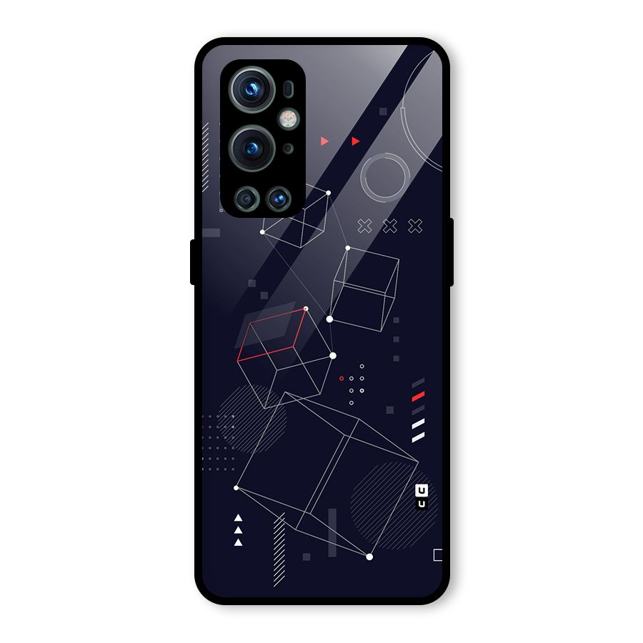 Royal Abstract Shapes Glass Back Case for OnePlus 9 Pro