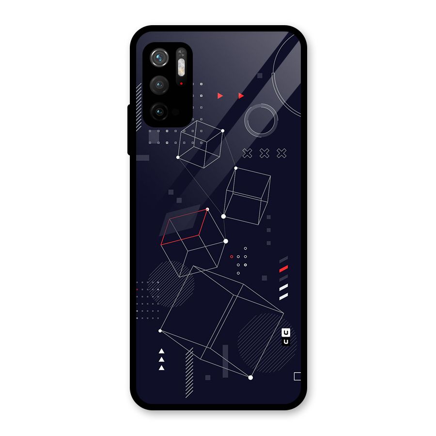 Royal Abstract Shapes Glass Back Case for Poco M3 Pro 5G