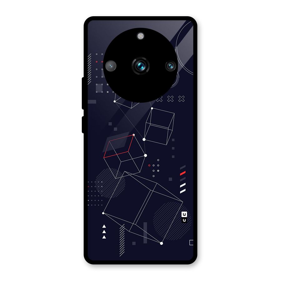 Royal Abstract Shapes Glass Back Case for Realme 11 Pro Plus
