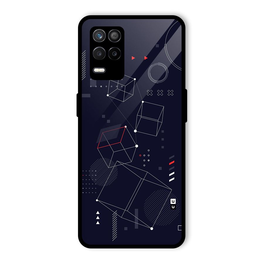 Royal Abstract Shapes Glass Back Case for Realme 8 5G
