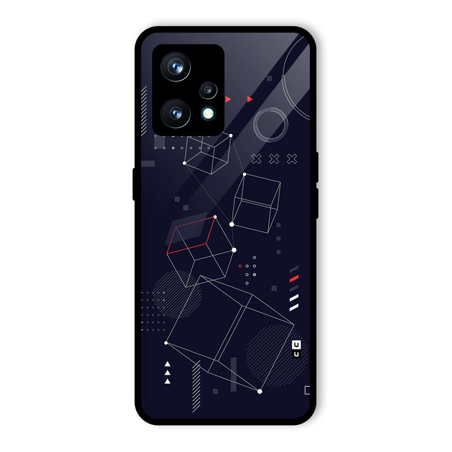 Royal Abstract Shapes Glass Back Case for Realme 9 Pro Plus 5G