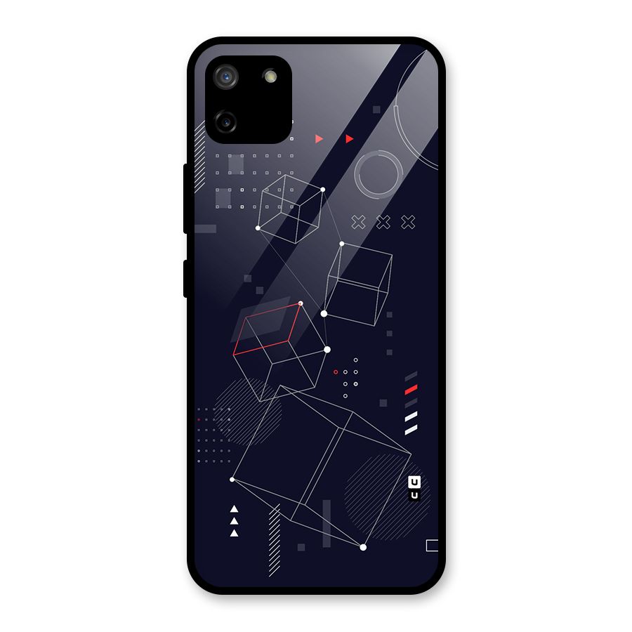Royal Abstract Shapes Glass Back Case for Realme C11