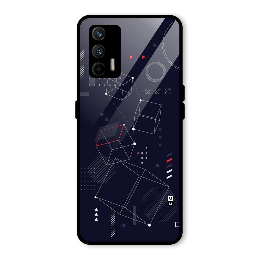 Royal Abstract Shapes Glass Back Case for Realme GT 5G