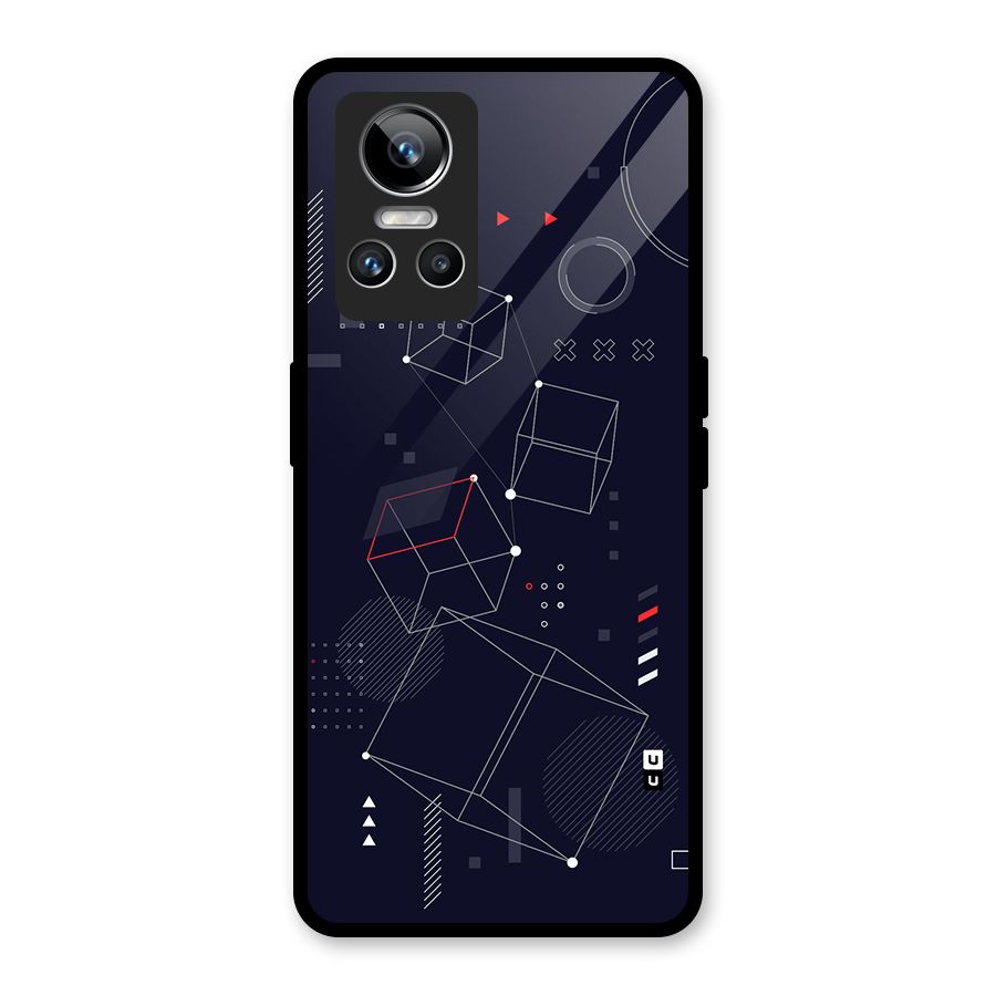 Royal Abstract Shapes Glass Back Case for Realme GT Neo 3