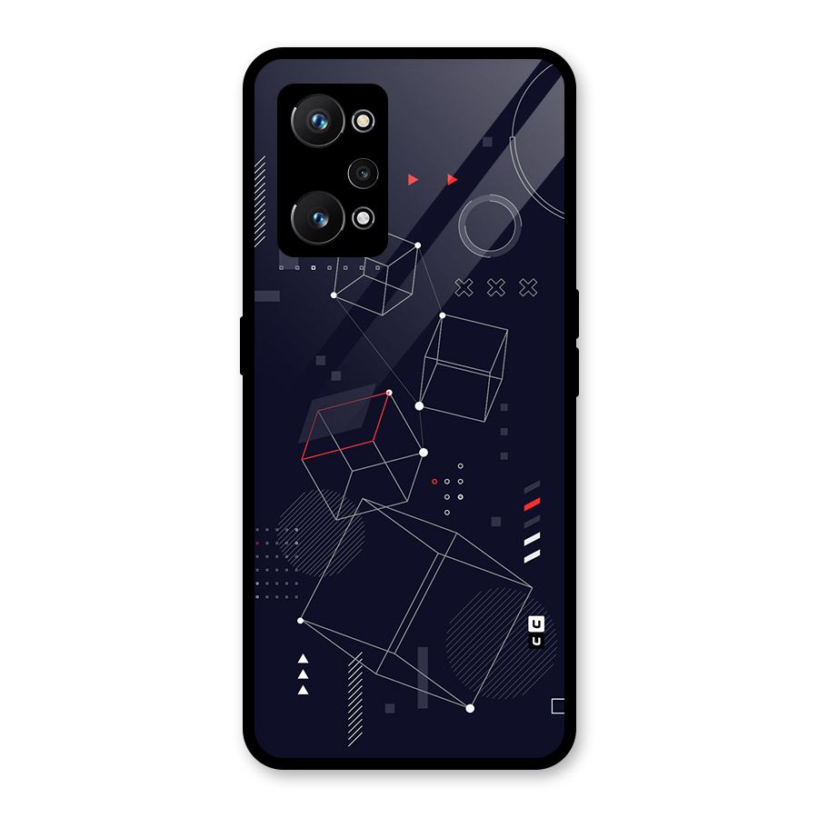 Royal Abstract Shapes Glass Back Case for Realme GT Neo 3T