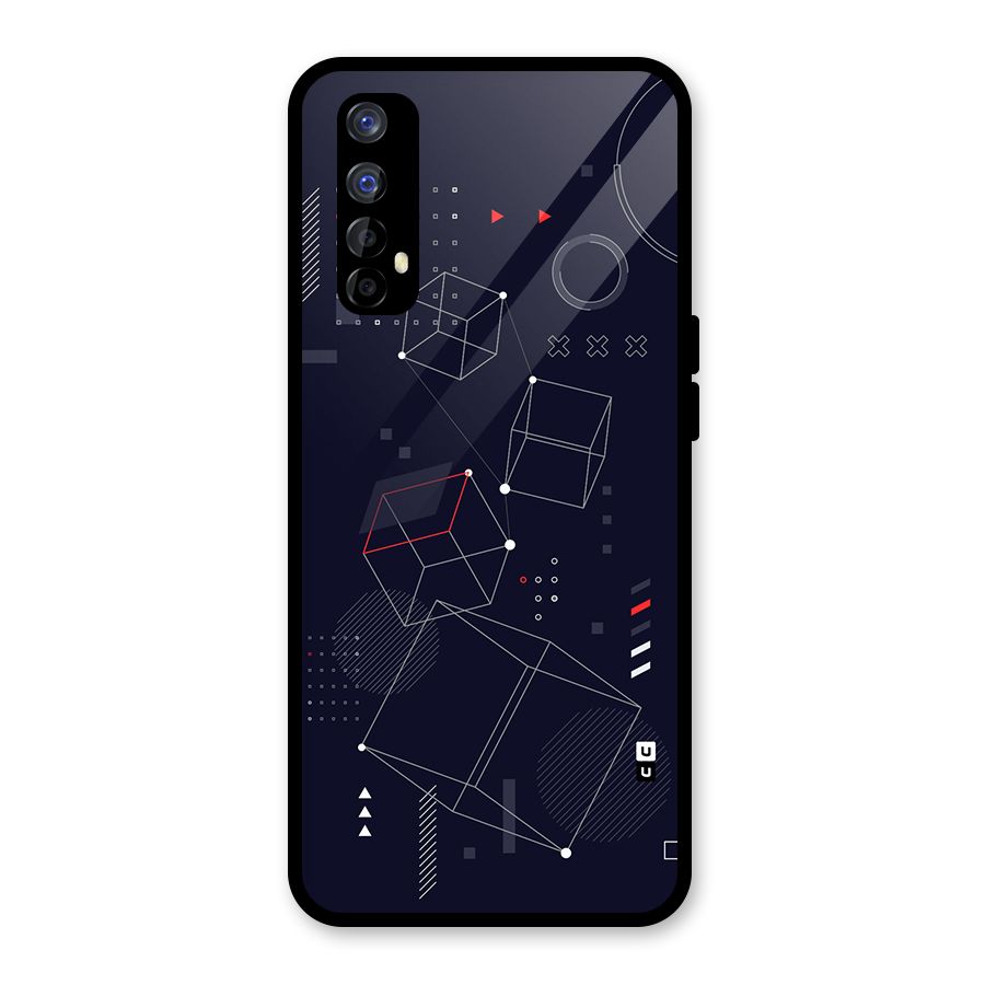 Royal Abstract Shapes Glass Back Case for Realme Narzo 20 Pro