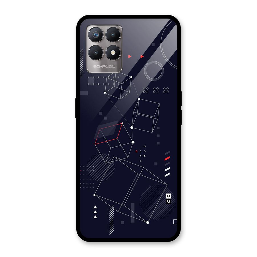 Royal Abstract Shapes Glass Back Case for Realme Narzo 50