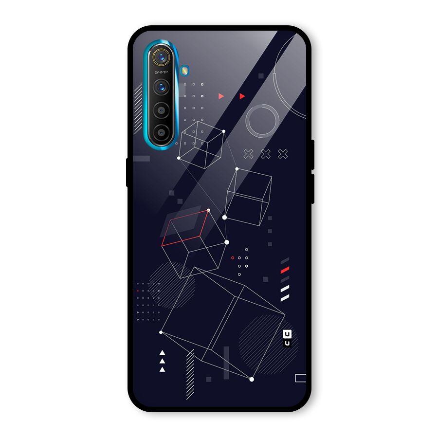 Royal Abstract Shapes Glass Back Case for Realme XT
