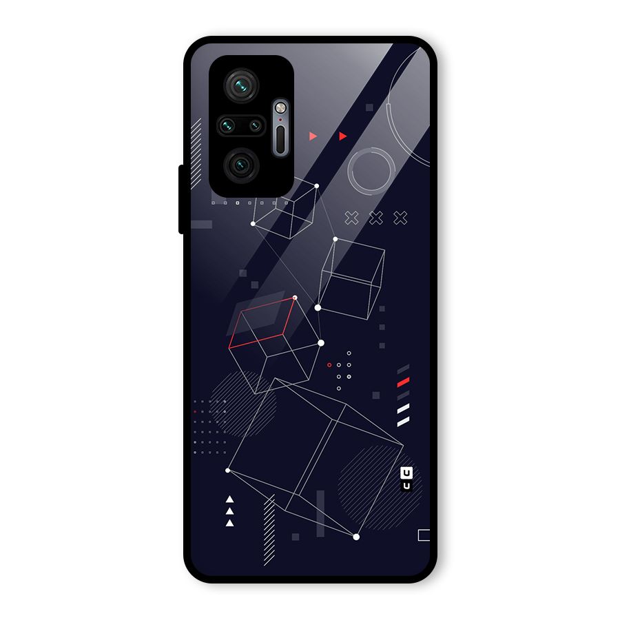 Royal Abstract Shapes Glass Back Case for Redmi Note 10 Pro Max