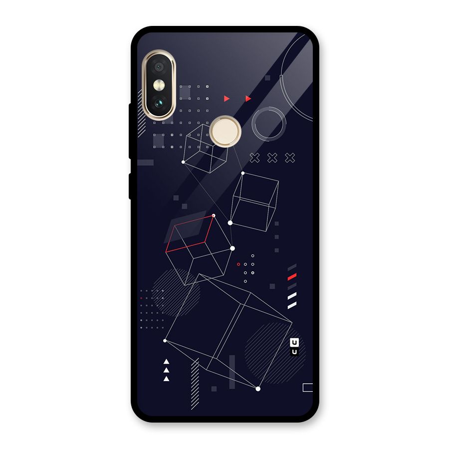 Royal Abstract Shapes Glass Back Case for Redmi Note 5 Pro