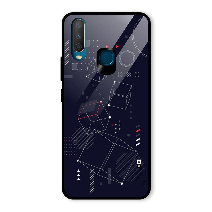 Royal Abstract Shapes Glass Back Case for Vivo U10