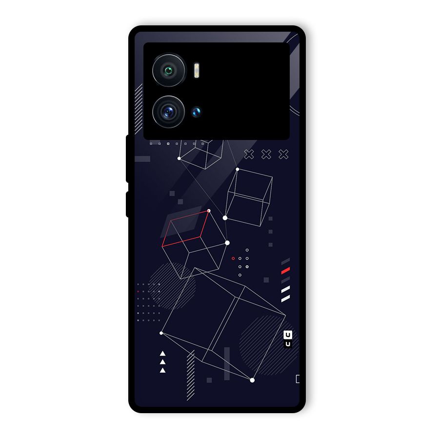 Royal Abstract Shapes Glass Back Case for Vivo iQOO 9 Pro