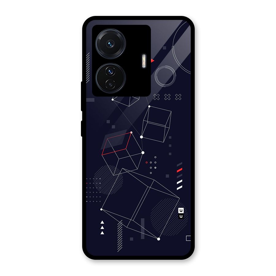 Royal Abstract Shapes Glass Back Case for Vivo iQOO Z6 Pro