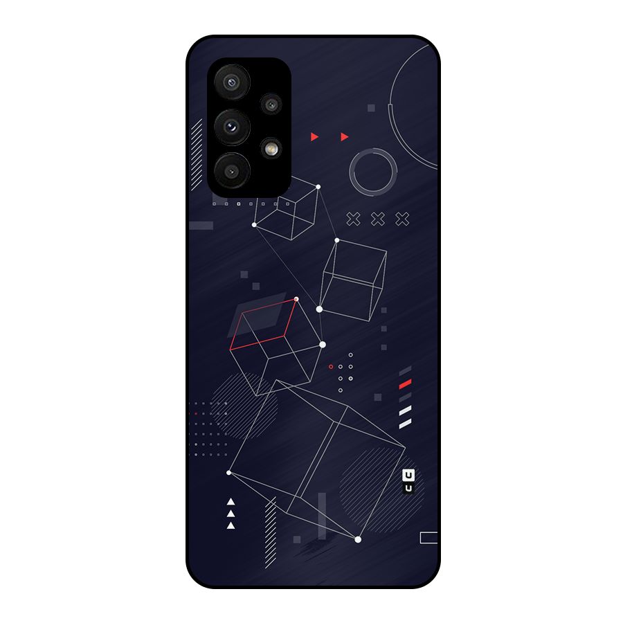 Royal Abstract Shapes Metal Back Case for Galaxy A23